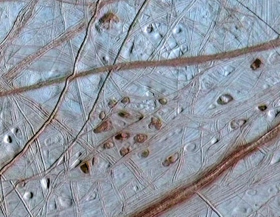 Image: surface of Europa