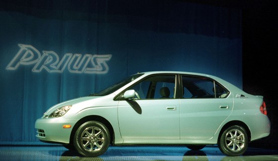 Toyota debuts the Toyota Prius at the North Americ