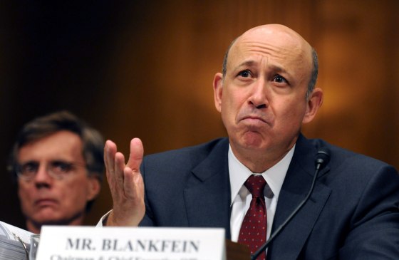 Image: Lloyd C. Blankfein of Goldman Sachs testifies
