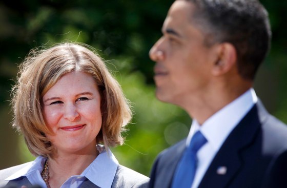 Image: President Barack Obama honors 35-year-old Johnson, Iowa, High School teacher Sarah Brown Wessling as the 2010 National Teacher of the Year