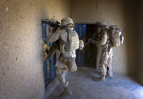 Image: U.S. Marines conducting house-to-house searches