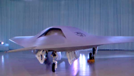 Image: The Phantom Ray is the first unmanned fighter drone that doesn't need a pilot on the ground controlling it.