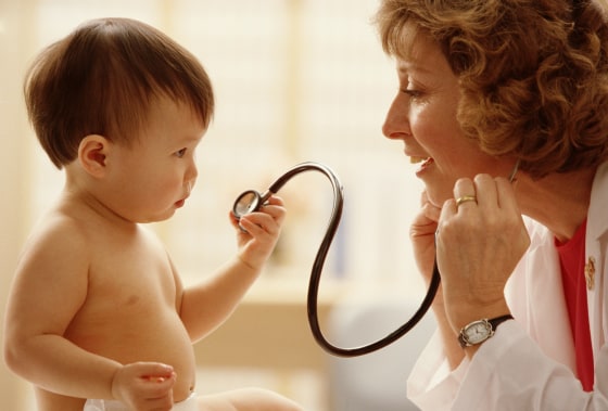 Image: Doctor and baby