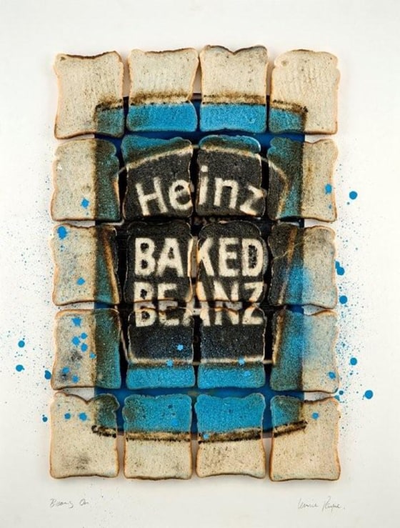 British artist Lennie Payne started making shapes with toast to entertain his daughter 14 years ago. He now earns thousands of dollars for his tasty works, which are created with a blowtorch and preserved with lacquer and resin.