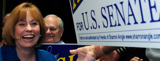 Image: Tea Party Express Candidate Sharron Angle Wins GOP Senate Primary In Nevada