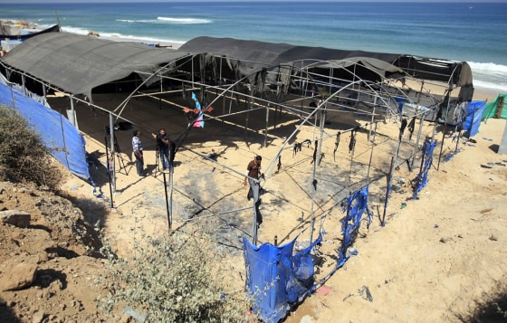 Image: Damaged summer camp in Gaza