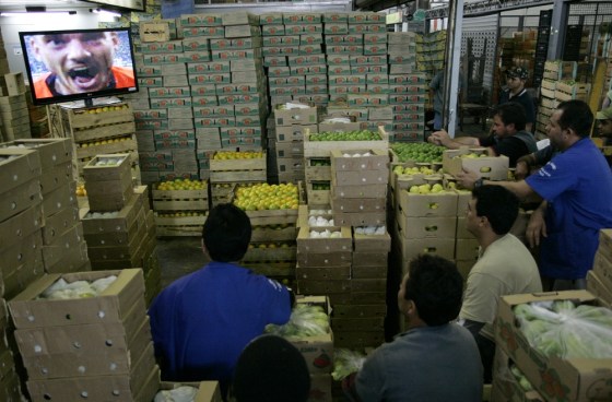 Image: Brazilian soccer fans watch World Cup