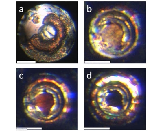 Image: Material changing color as molecular properties shift