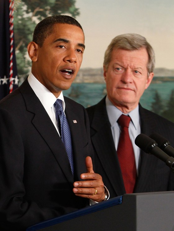 Image: President Obama and Sen. Max Baucus (D-MT)