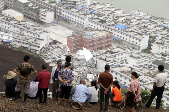 Image: Rain-triggered landslide in China