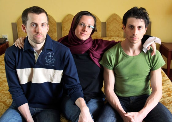 Image: Shane Bauer, Sarah Shourd, Josh Fattal