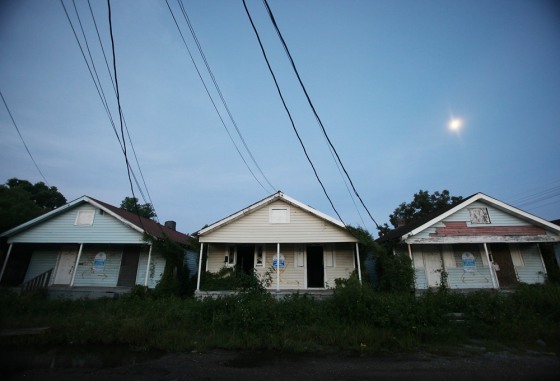 Image: Abandoned homes are seen in the Lower Ninth Ward