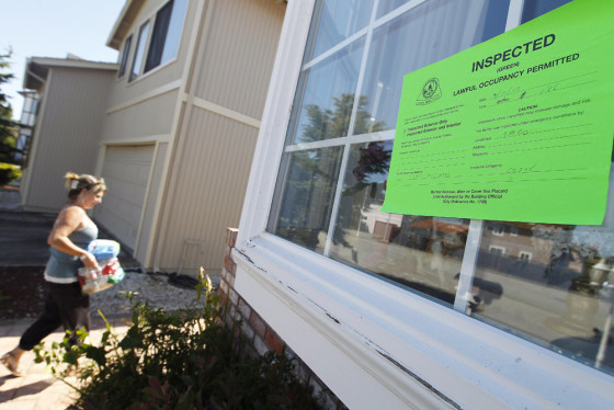Image: Sally Martinez returns to her home