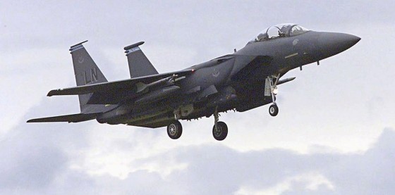 Image: American aircraft on sorties from RAF Lakenheath, England