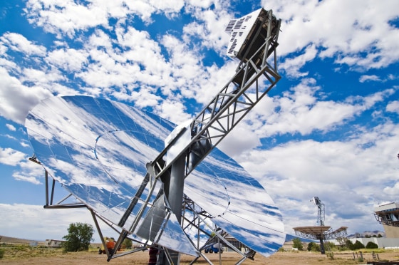 These "SunCatcher" systems are the backbone of one of two projects approved Tuesday. The solar dishes were developed by Sandia National Laboratories and Stirling Energy Systems for Tessera Solar.