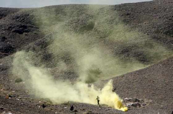 Image: Soldiers from the anti-terrorism force of the Yemeni Defense Ministry t