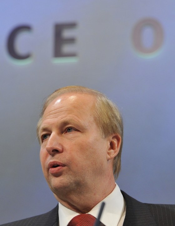 Image: BP chief Bob Dudley addresses the annual Confederation of British Industry (CBI) conference in London
