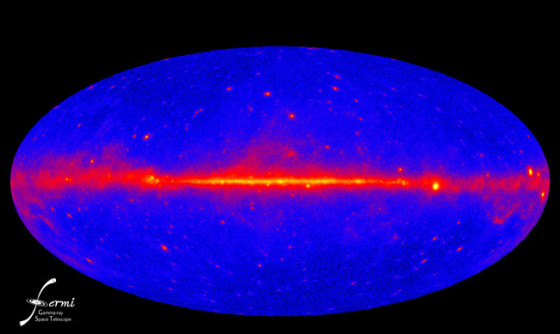 Image: View of gamma-ray sky