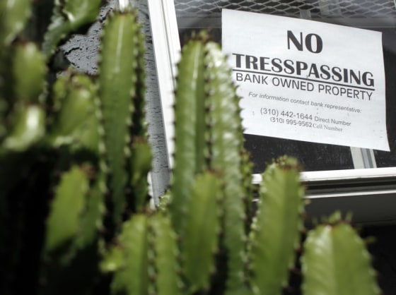 Image: A foreclosed home is seen in Los Angeles