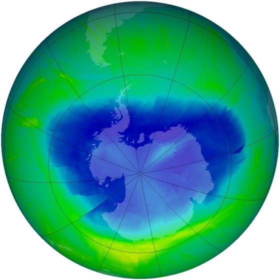 Image: Antarctic Ozone Hole 2010
