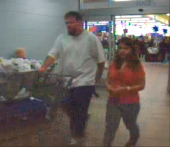 Image: Police said surveillance video shows Easley and Brittany shopping at a Salem Wal-Mart Friday night