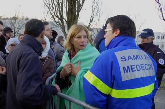 Image: Mother of a child taken hostage in France