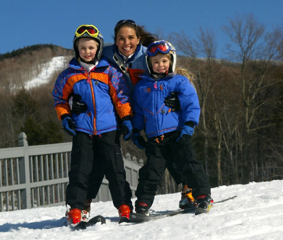 Image: Mom and kids at Smugglers' Notch Resort