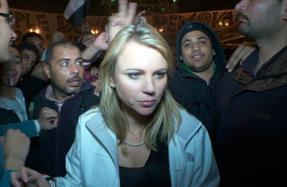 Image: CBS Correspondent Lara Logan in Cairo