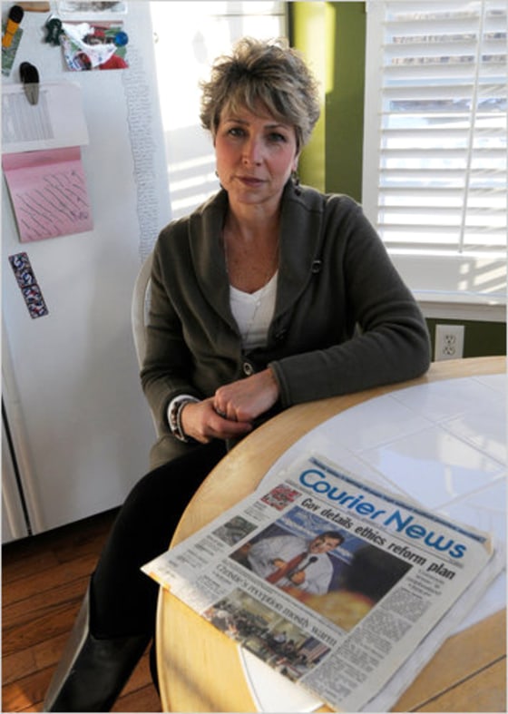 Marie Corfield, a teacher in Flemington, N.J., challenged Gov. Chris Christie over state education cuts at a town hall meeting in September. Their tense exchange was posted on YouTube.