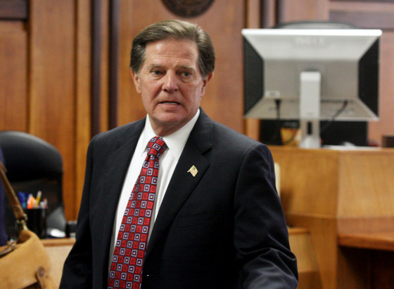 Image: Tom DeLay awaits sentencing at a courthouse in Austin, Texas