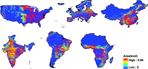 Image: Biofuel cropland map