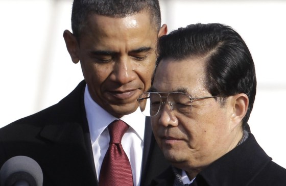 Image: Barack Obama, Hu Jintao