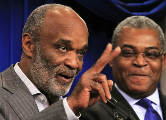 Image: Haitian President Rene Preval, Jean-Max Bellerive