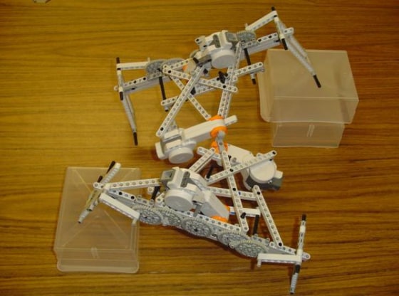 A new robot learns to slither, then crawl, before it can walk in a University of Vermont project.