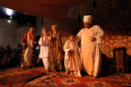 A scene from the Khayaal Theatre Company's Souk Stories.