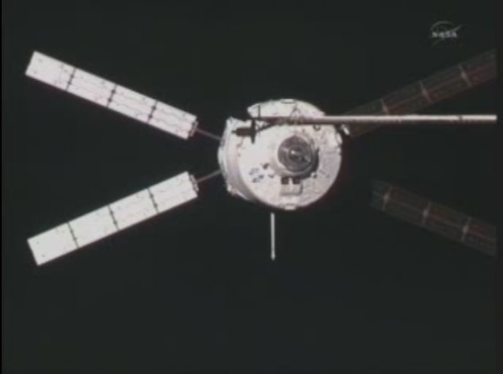 Image: Cargo craft docking with space station