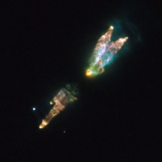 Dying star caught belching up a toxic gas brew
