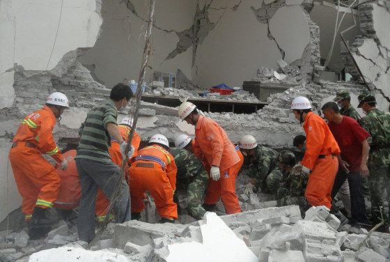 Image: Quake hits south-western China, killing at least 22