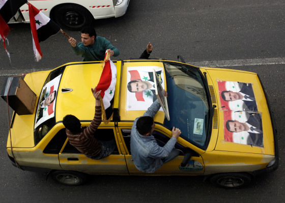 Image: Pro-Syrian President Bashar Assad protesters