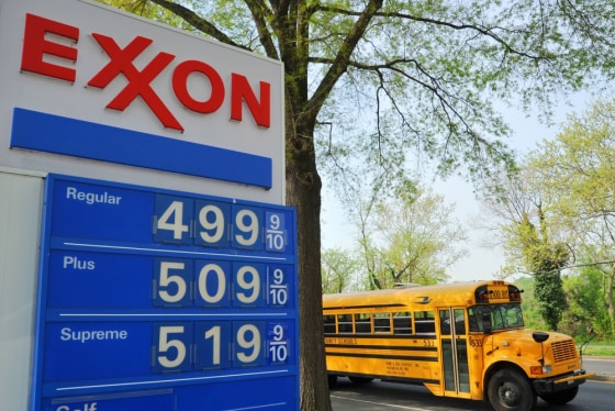 Image: Exxon gas prices in Washington, D.C.
