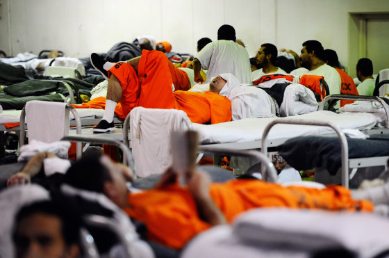 Image: Inmates at Chino State Prison