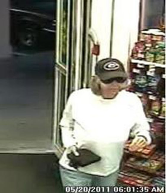 Image: Security camera photo of \"Grandma Bandit\"