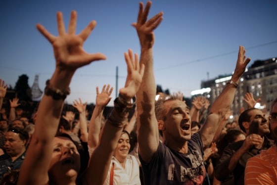 Image: Protests in Athens, Greece