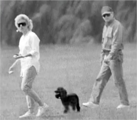 Catherine Greig and James "Whitey" Bulger in a frame from a surveillance tape.