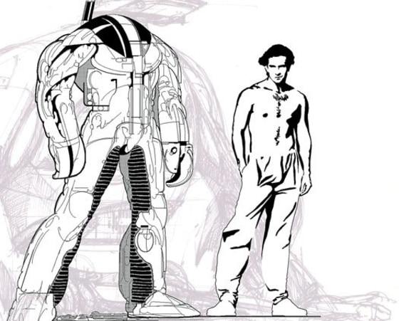 Syd's take is that soldiers might one day be protected with in lightweight, self-powered battle suits constructed from electroactive polymer that contract under a charge. Prosthetic body shells built from similar materials could help the elderly.