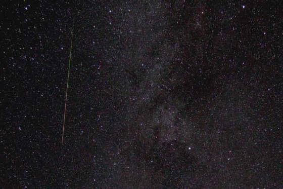 Skywatcher Ivo Leupi snapped this dramatic photograph of a meteor during the Perseid meteor shower on Aug. 9, 2010. He took the shot from Westmeath, Ontario in Canada at about 1:30 am local time.