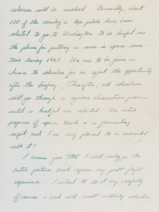 Image: Alan Shepard letter