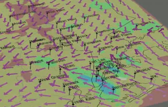 Image: Early weather warning signs of Hurricane Irene nearing NYC