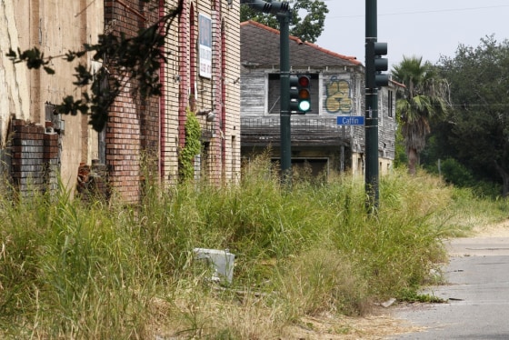 Image: Flood St. looking towards Caffin St. in New Orleans