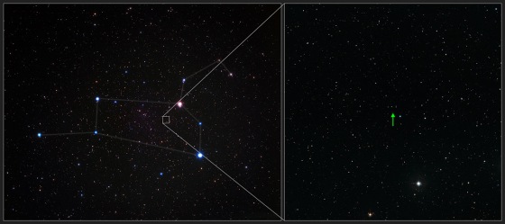 Located in the constellation of Leo, the new faint new star provides a wealth of information about the first billion years of the universe.